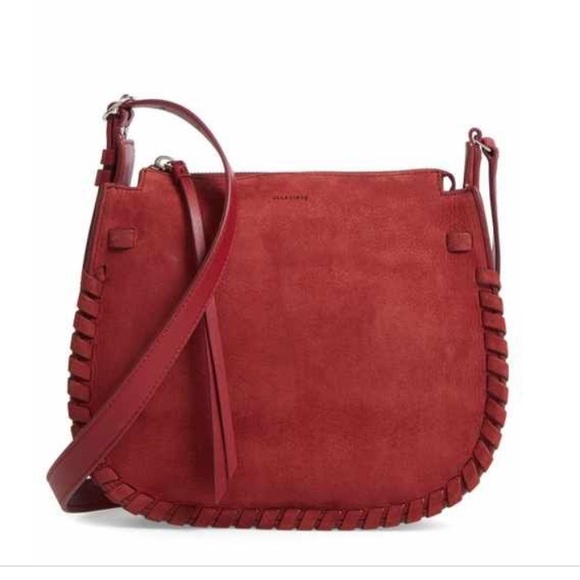 All Saints Handbags - All Saints “Ray” nubuck leather crossbody bag